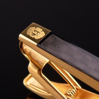 男士礼品时尚精美韩版黄铜镀金正装商务领带夹子呔夹商务结婚