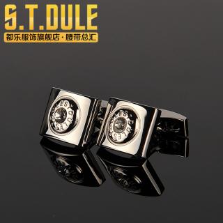 都乐正品 男士配饰法式镶钻高贵衬衫袖扣黄铜袖钉
